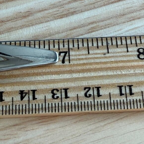 2 Vintage Lasting Rose Soup Spoons Oneida OneidaCraft Deluxe Stainless Flatware - Picture 6 of 6